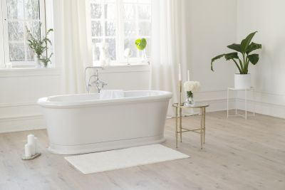 Finished Bathroom with New Bathtub